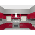 9 years no complaint factory directly red kitchen furniture for Philippines market